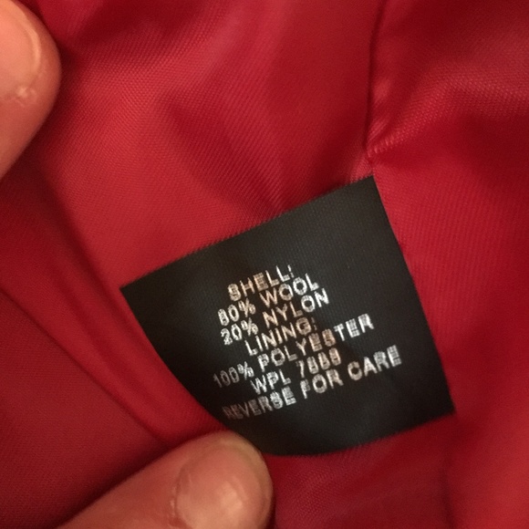 GUC Anne Klein Wool Coat - XS - Red! - Picture 7 of 8